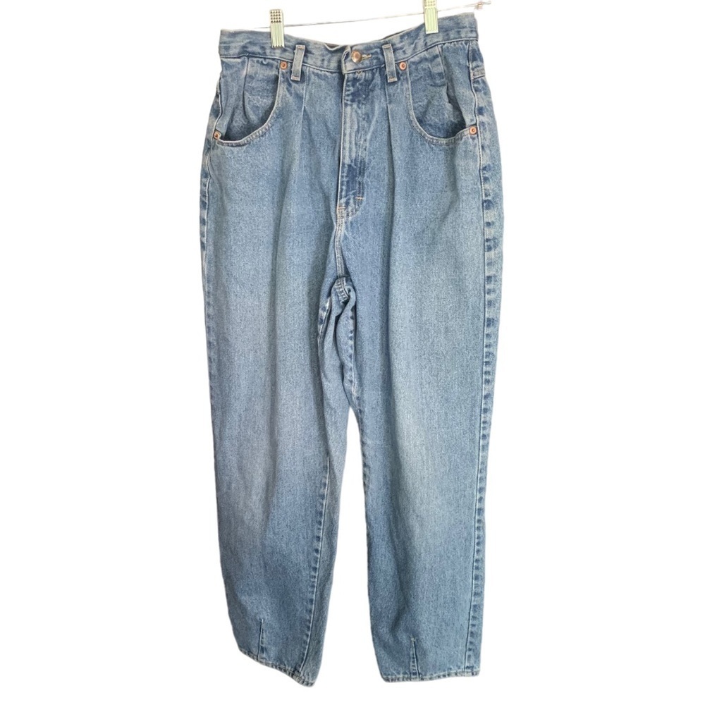 Vintage 90’s Y2K PS Gitano High Waisted Barrel Tapered Pleated Jeans Sz S/M